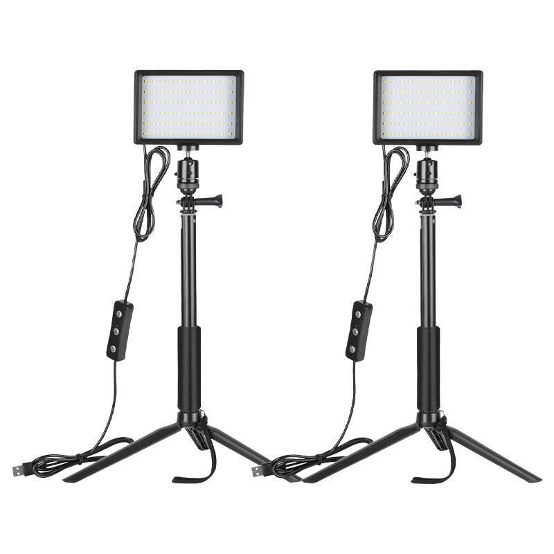Kit Neewer ZC-10S to LED-lamper + filtre + stativ