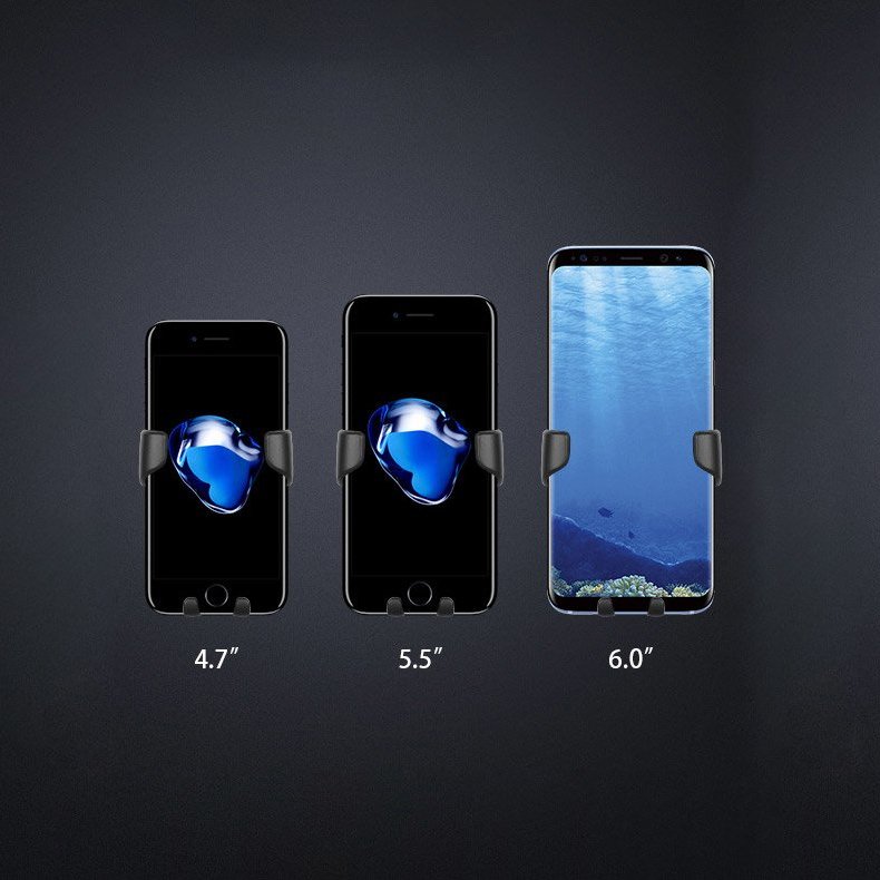 H01 Svart gravitationsvognsholder til ventilationsgrillen