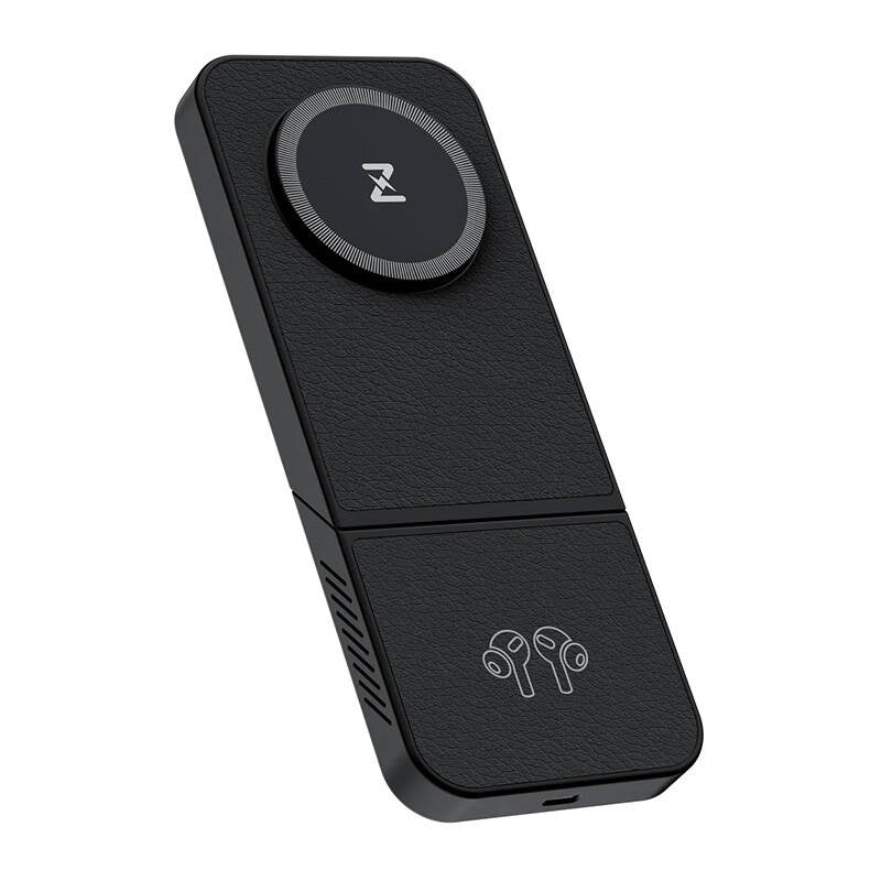 Trådløs oplader, INVZI, MGF7B, 3in1, 15W (sort)