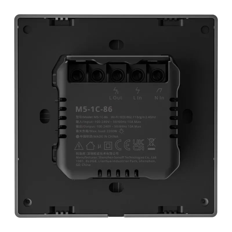 Smart Scene Wall Switch WiFi Sonoff M5 1C (1-kanal)