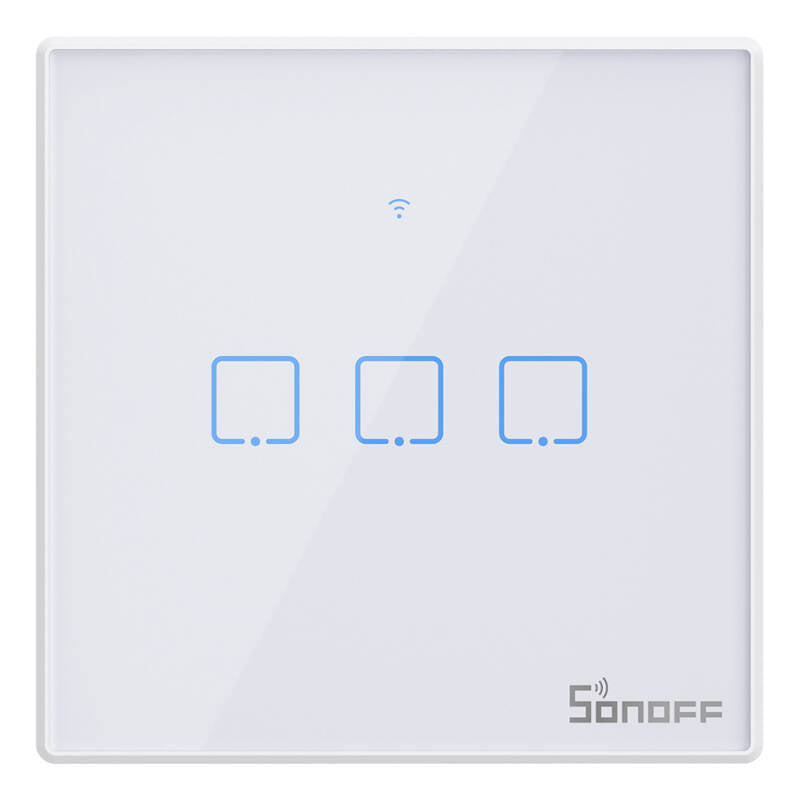 Smart Switch WiFi + RF 433 Sonoff T2 EU TX (3-kanal) opdateret