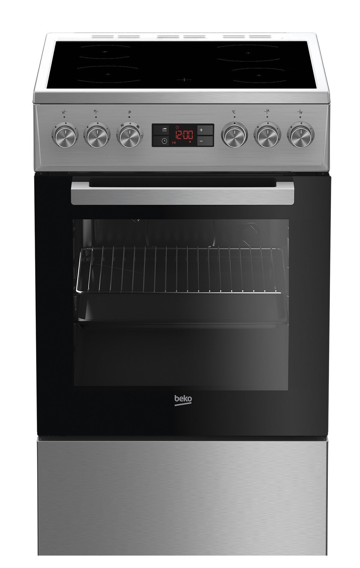 Beko FSM57300GX Fritstående komfur Elektrisk Keramisk Rustfrit stål