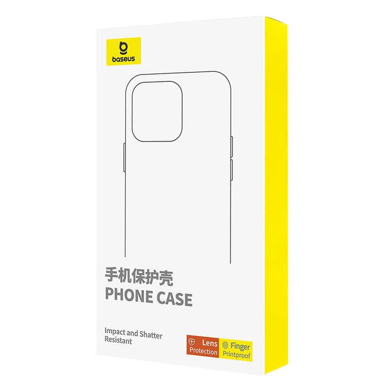 Telefonkasse med stand Baseus SkyRing 360° til iP 14 Pro + tempereret glas og rengøringsset (lila)