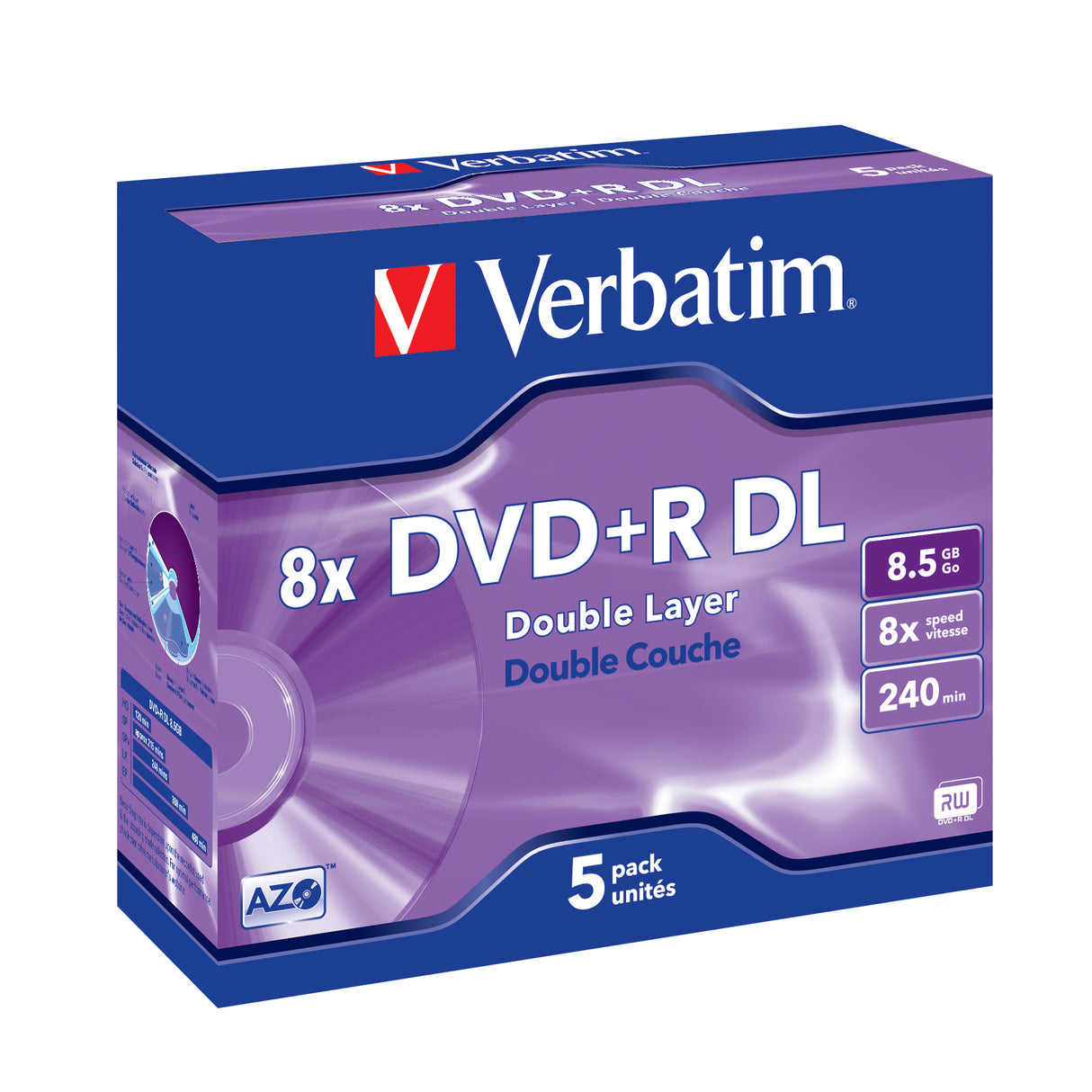 Verbatim 5x DVD+R DL 8.5GB