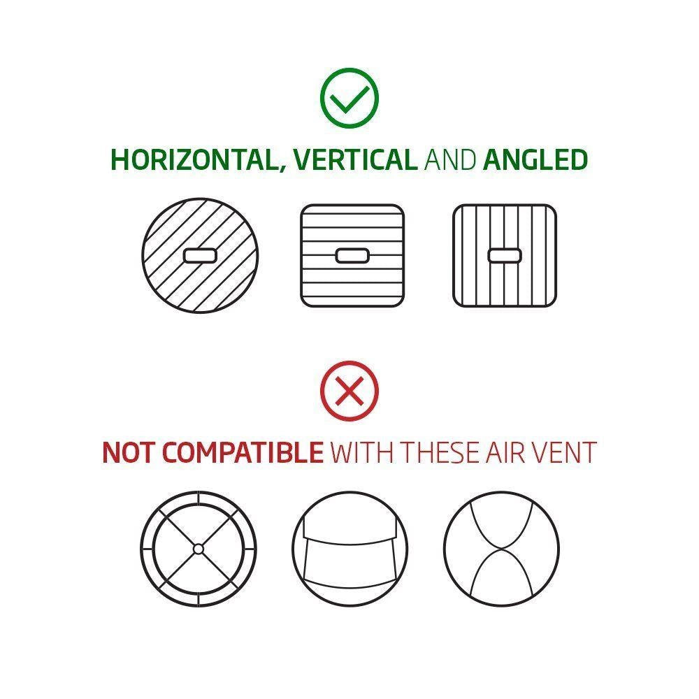 Spigen H12 telefonholder til billuftventil magnetisk - sort