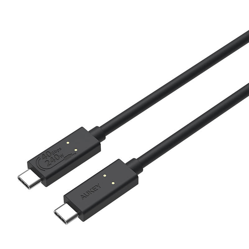 USB-C til USB-C Kabel Aukey, CB-TCC241, 240W, 0,8m (sort)