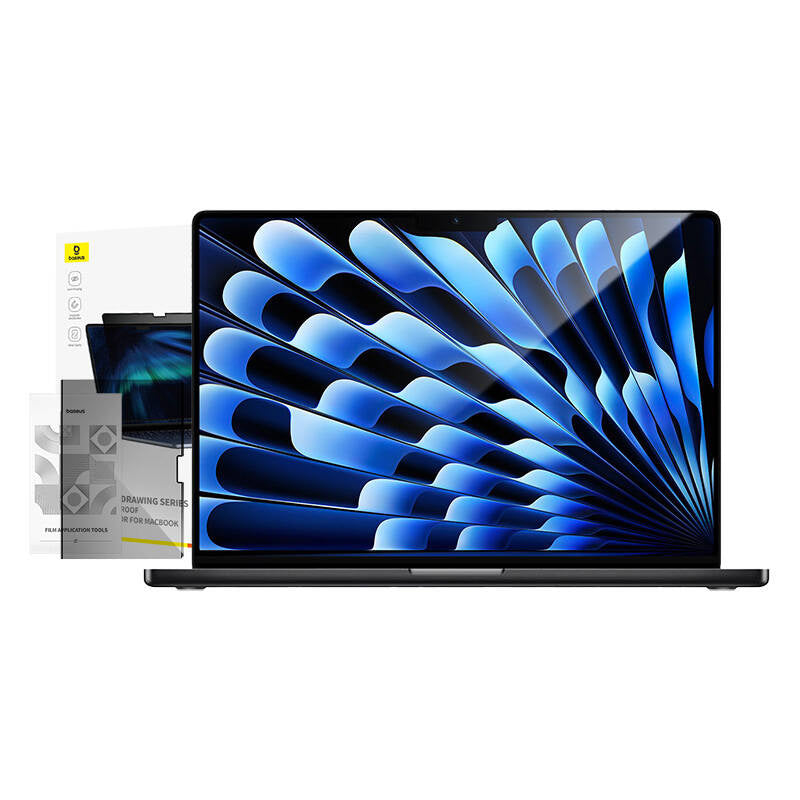 Baseus Magic Drawing magnetisk beskyttelsesoverlay til MacBook Air 15.3 " (2023/2024) + rengøringsset (gennemsigtigt)