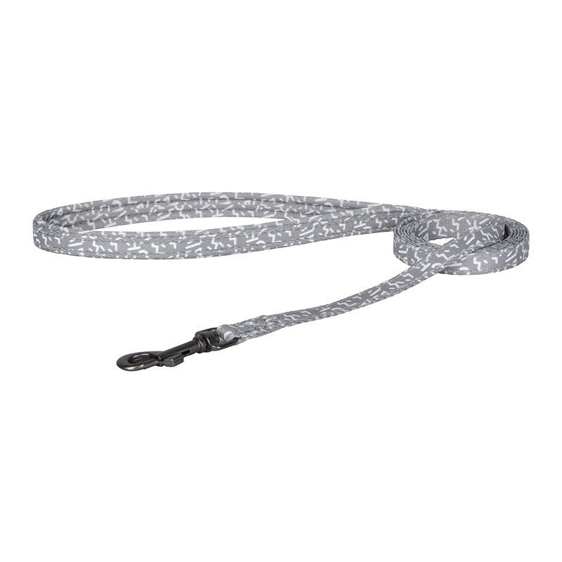 Dogs walking set leash 1,5m+ hundesko (lysgrå)