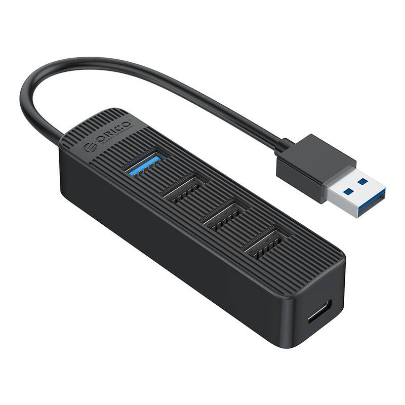 Orico USB til USB 3.0 + 3x USB 2.0 Hub Adapter (sort)