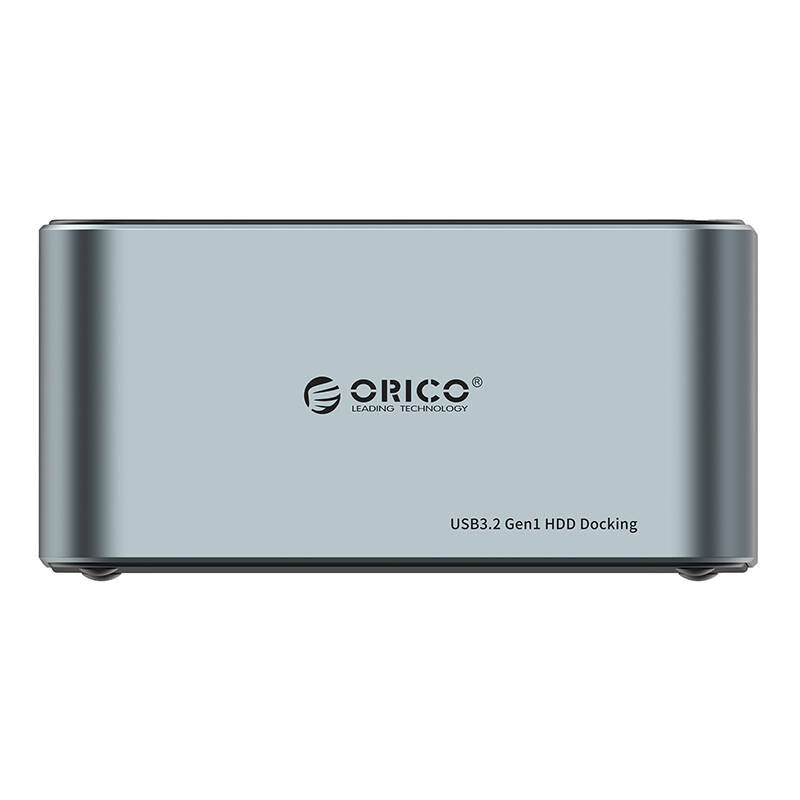 Orico docking station til 2,5" / 3,5" HDD / SSD, 5Gbps, USB-C til USB-C/A med kloning funktion (sort)
