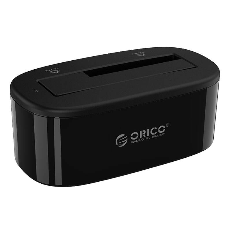 Orico docking station til 2,5 / 3,5" HDD / SSD, 5Gbps, USB-A til USB-B (sort)