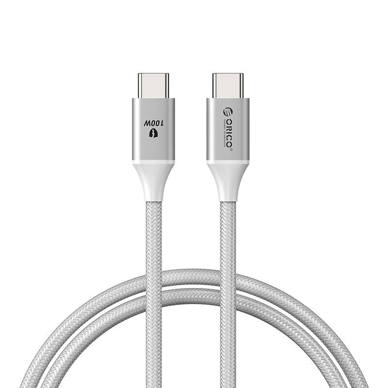 Orico 100W USB-C til USB-C opladningskabel (hvid)