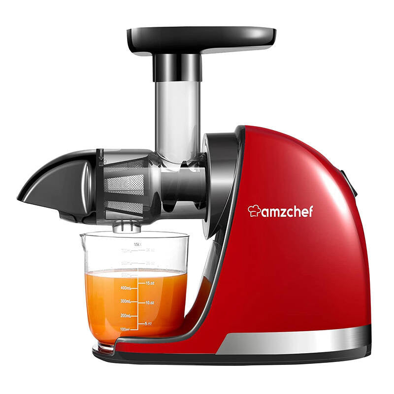 Slow Juicer AMZCHEF 1501-RD (rød)