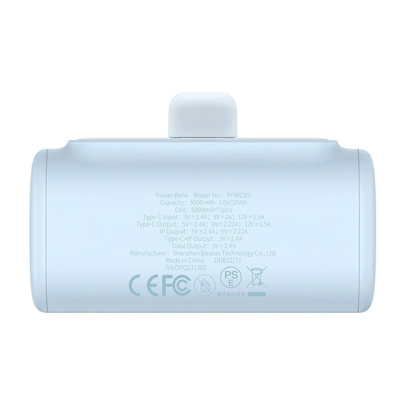 Powerbank OS-Baseus Compact IP 5000mAh 20W (blå)