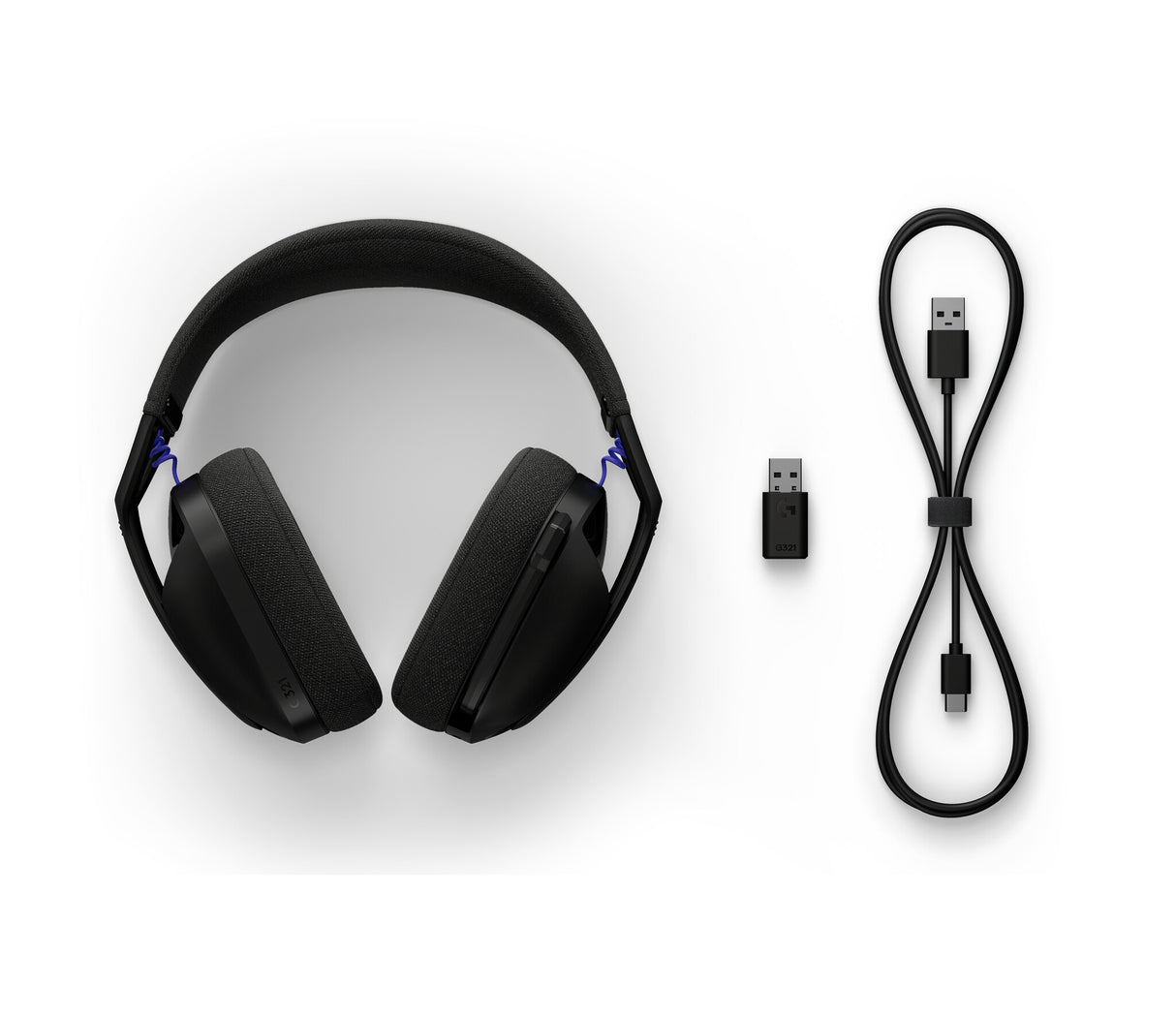 Logitech G G321 LIGHTSPEED Headset Trådløs Spil USB Type-C Bluetooth Sort