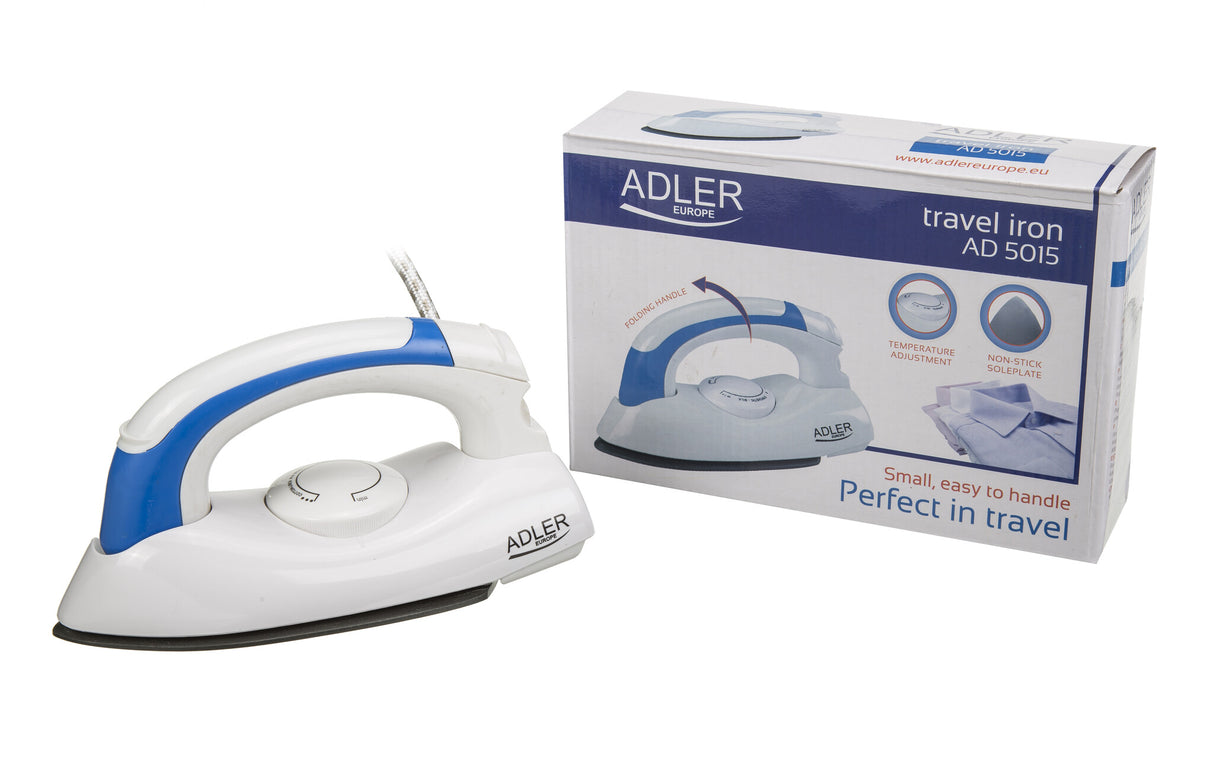 Adler AD 5015 Tør strygejern 800 W Blå, Hvid