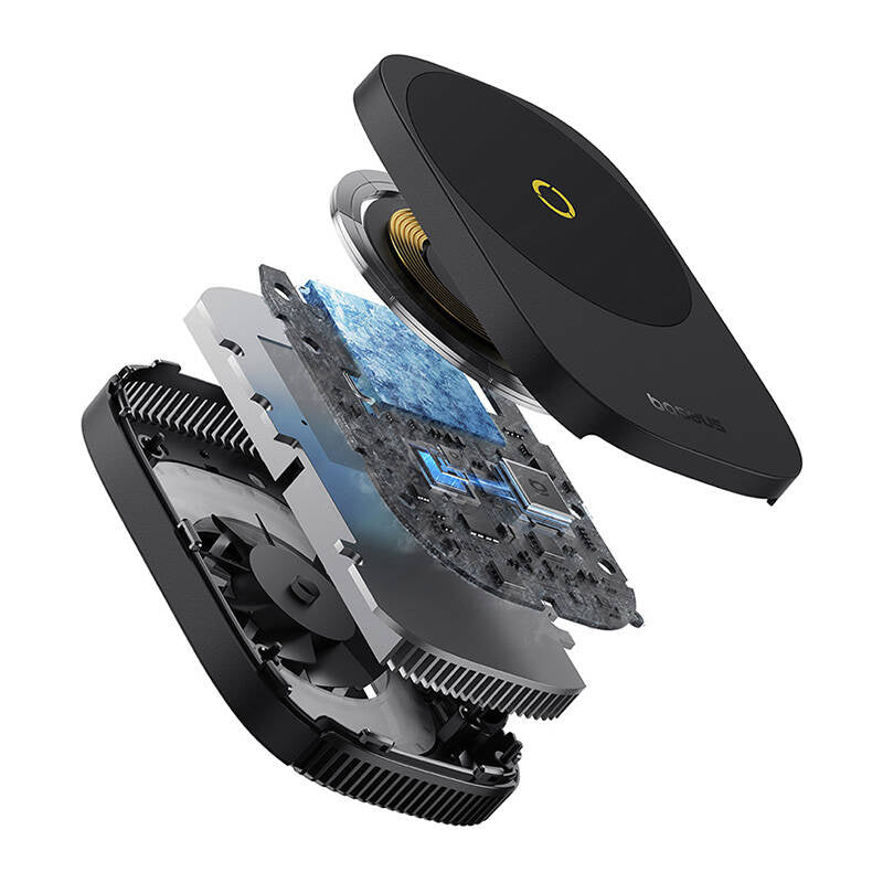 Baseus MagPro II Ultra-Thin Phone Cooler med oplader (sort)