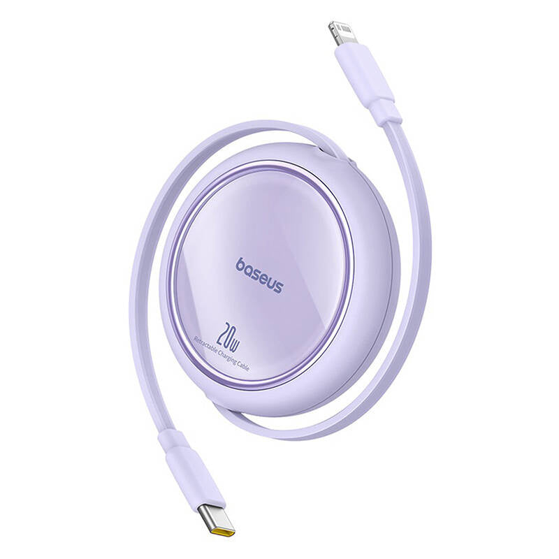 USB-kabel Baseus Free2Pull USB-C til iP 20W 1m (lila)