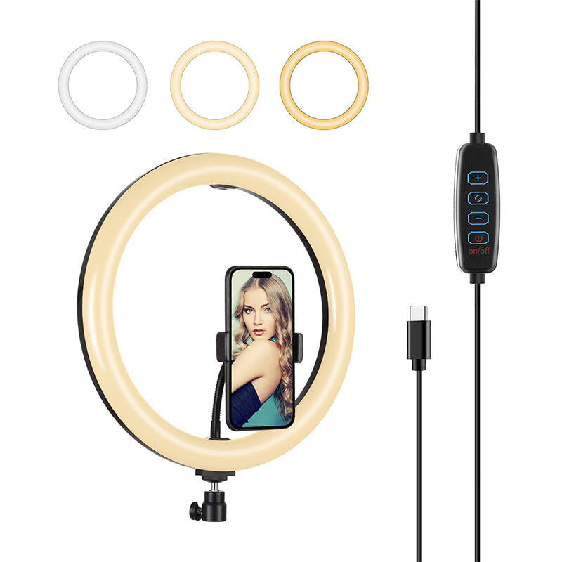 Ringlys med telefonholder PULUZ