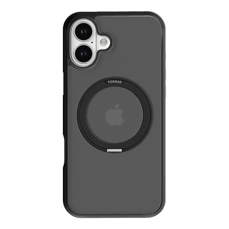 Torras Ostand Pro Case til iPhone 16 (Sort)