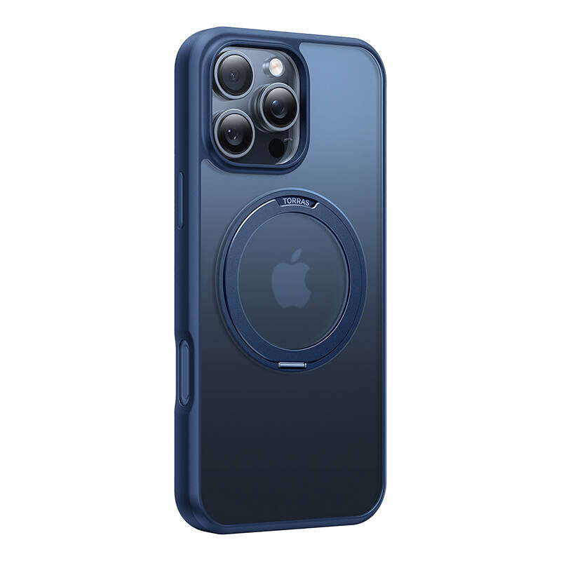 Torras Ostand Pro Case til iPhone 16 ProMax (blå)