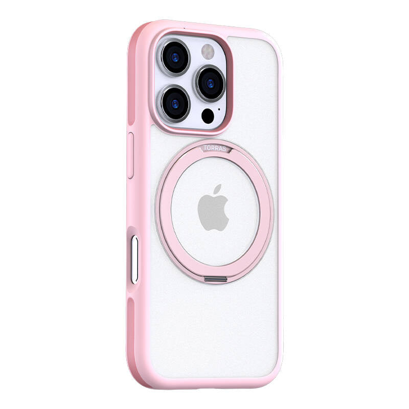 Torras Ostand R Fusion Case til iPhone 16 ProMax (rosa)