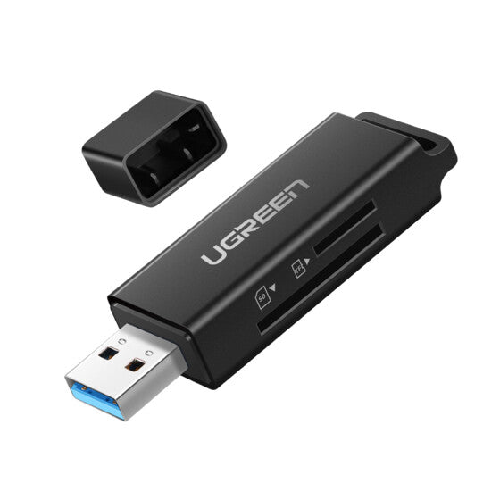 Ugreen 40752 kortlæser USB Sort
