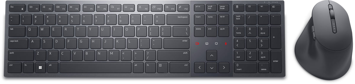 DELL KM900 tastatur Mus inkluderet Kontor RF trådløs + Bluetooth QWERTY US International Grafit