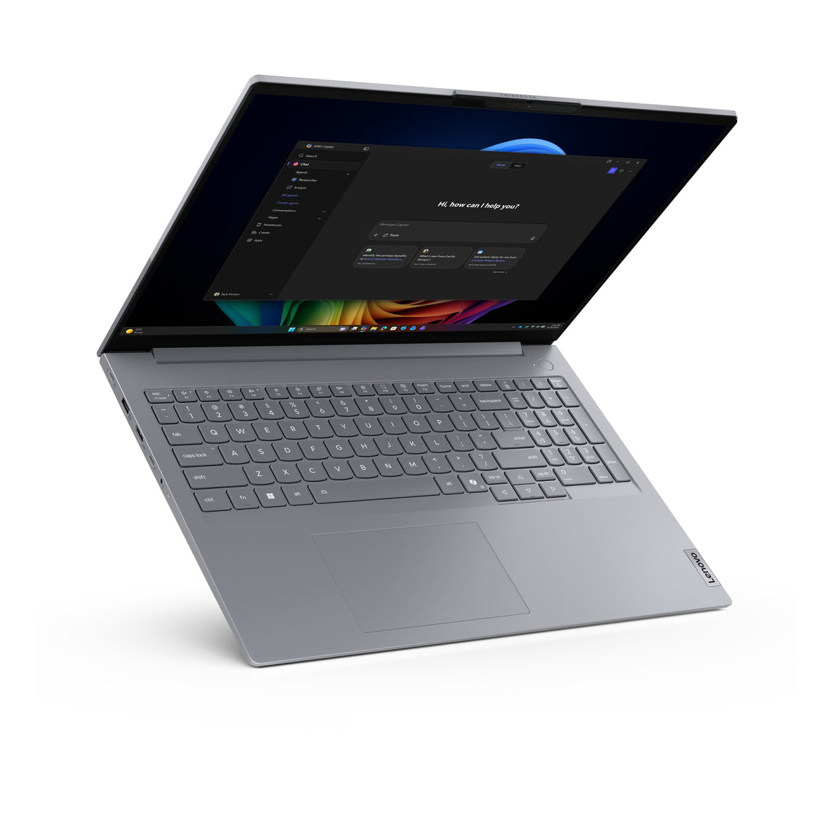 Lenovo ThinkBook 16 G9 IPL Copilot+ PC Intel Core Ultra 5 325 Laptop 40,6 cm (16") WUXGA 16 GB DDR5-SDRAM 512 GB SSD Wi-Fi 7 (802.11be) Windows 11 Pro Grå Engelsk