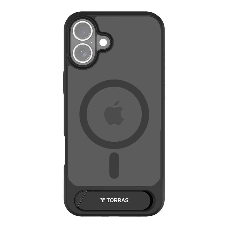 Torras Pstand Series Case til iPhone 16 Plus (sort)