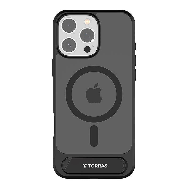 Torras Pstand Series Case til iPhone 16 Pro (sort)