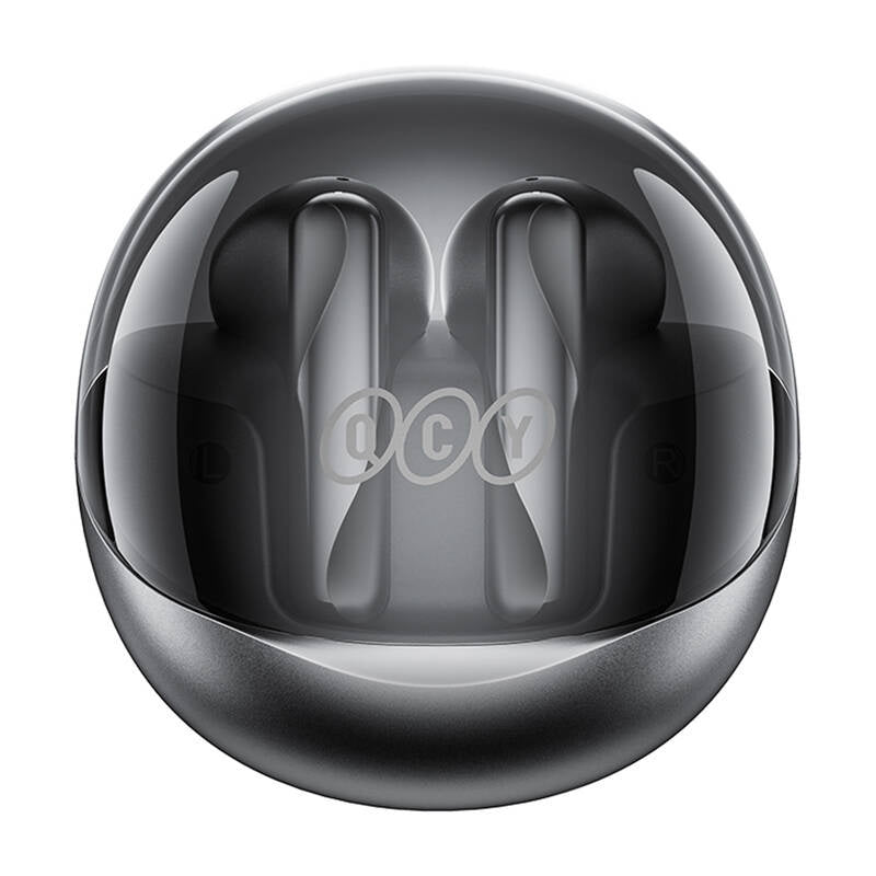 TWS QCY AilyBuds Clear T32 hovedtelefoner (sort)