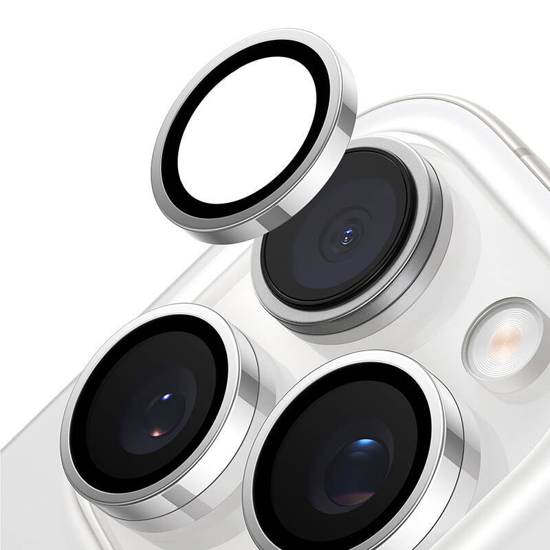 Torras Lensguard Camera Glass til iPhone 16 Pro (grå)