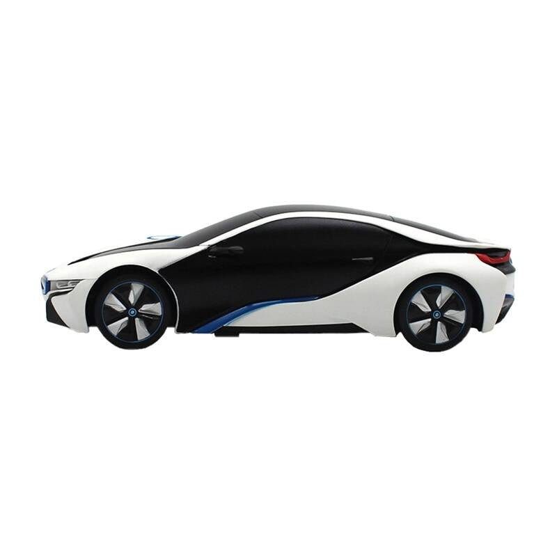 RASTAR R/C 1:24 BMW i8 fjernstyret bil- UV-følsom (hvid og gul)