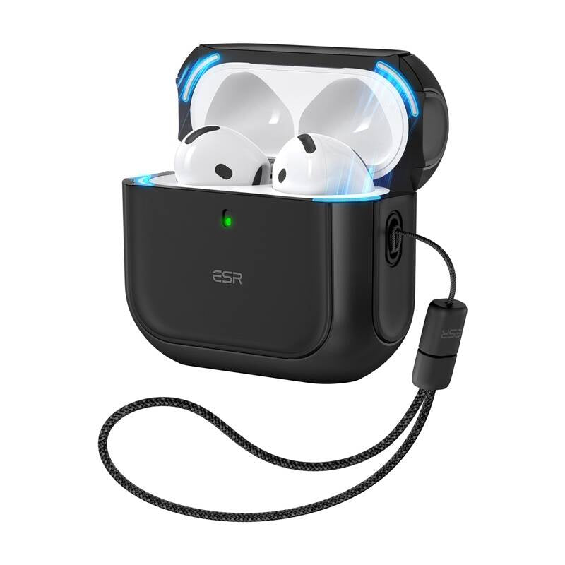 AirPods 4 Orbit Hybrid-hylster (sort)