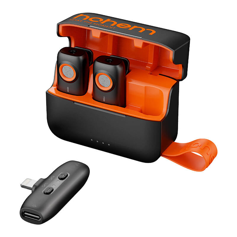 Hohemmikrofon (2TX + 1RX + opladningsfoder)