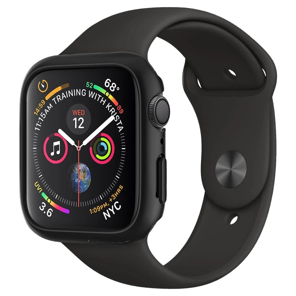 Spigen Thin Fit Case til Apple Watch 4/5/6/SE (44mm) - sort