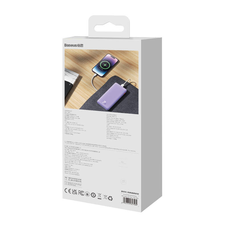 Baseus Airpow 10000mAh 20W Powerbank (lila)