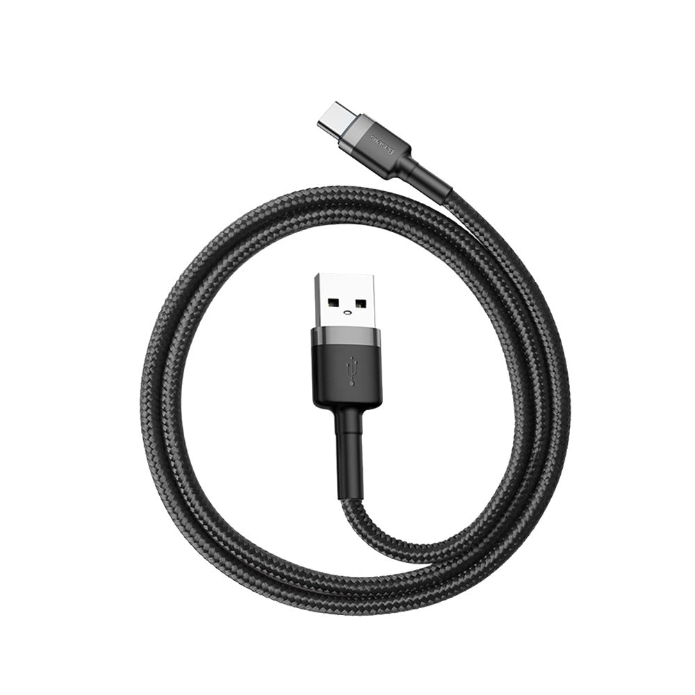 Baseus Cafule USB-A / USB-C QC 3.0 3A kabel 0,5 m - sort-grå