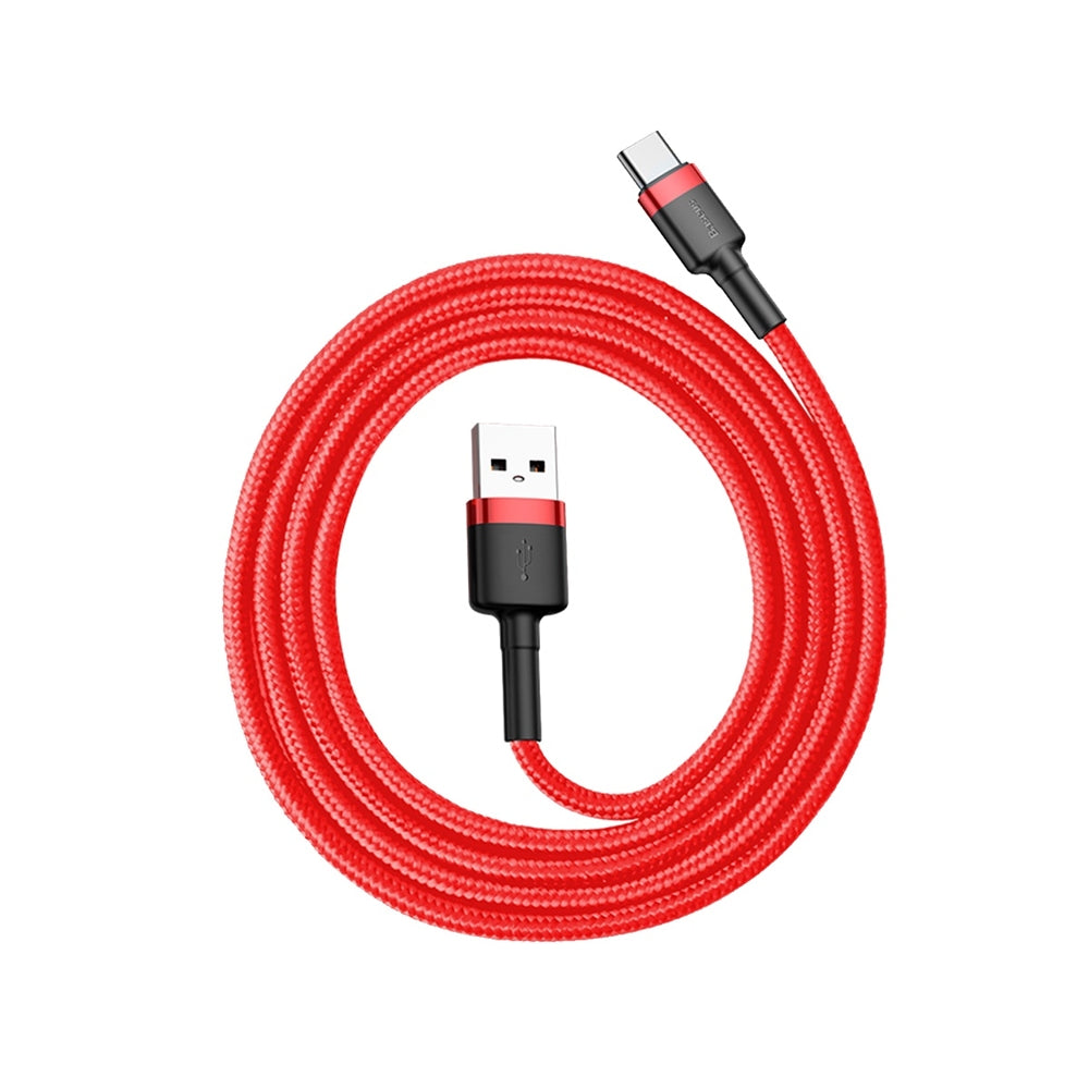 Baseus Cafule USB-A / USB-C QC 3.0 3A Kabel 1 m - Rød