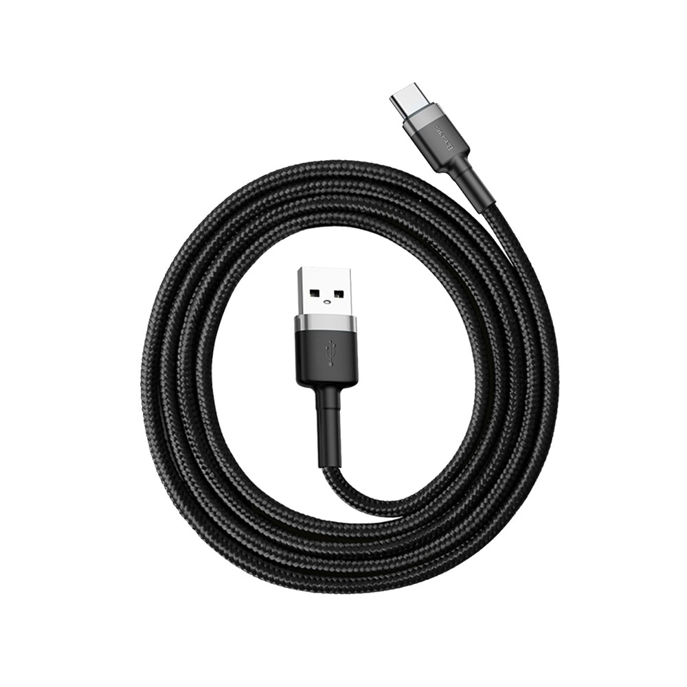 Baseus Cafule USB-A / USB-C QC 3.0 3A Cable 1 m - Black and Gray
