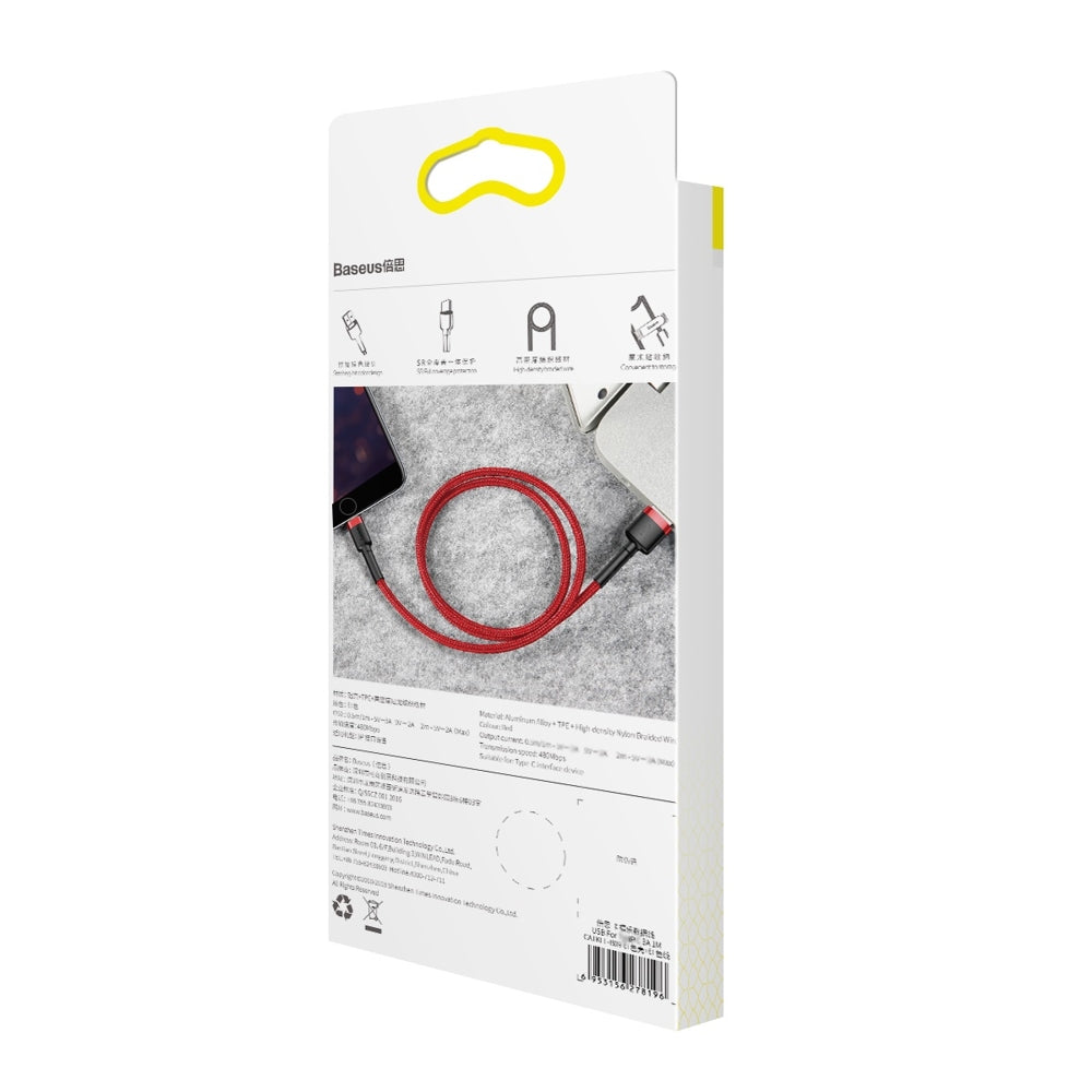 Baseus Cafule USB-A / Lightning 1.5A QC 3.0 cable 2 m - red