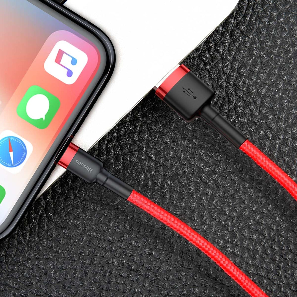 Baseus Cafule USB-A / Lightning 1.5A QC 3.0 cable 2 m - red