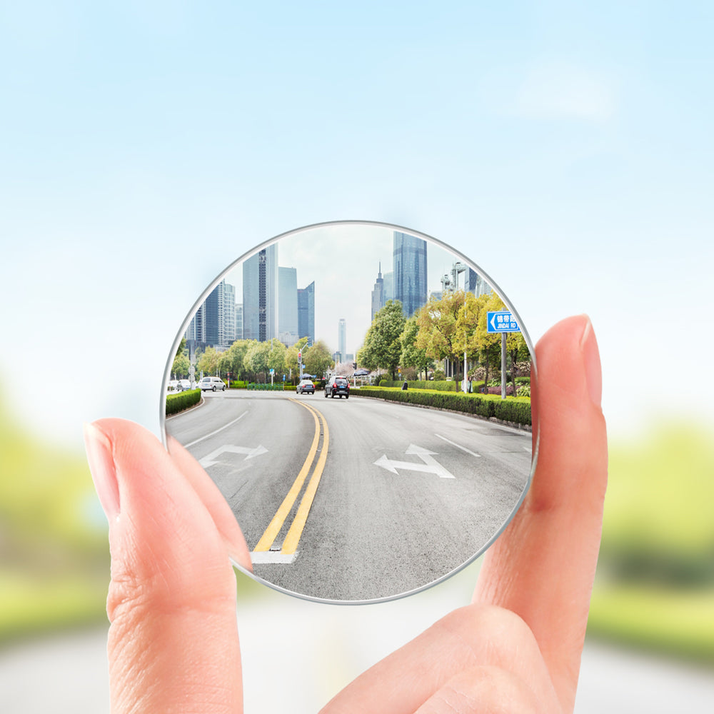 Baseus Full-view Blind-spot spejl 2x ekstra bil side spejl konveks blind spot sort (ACMDJ-01)