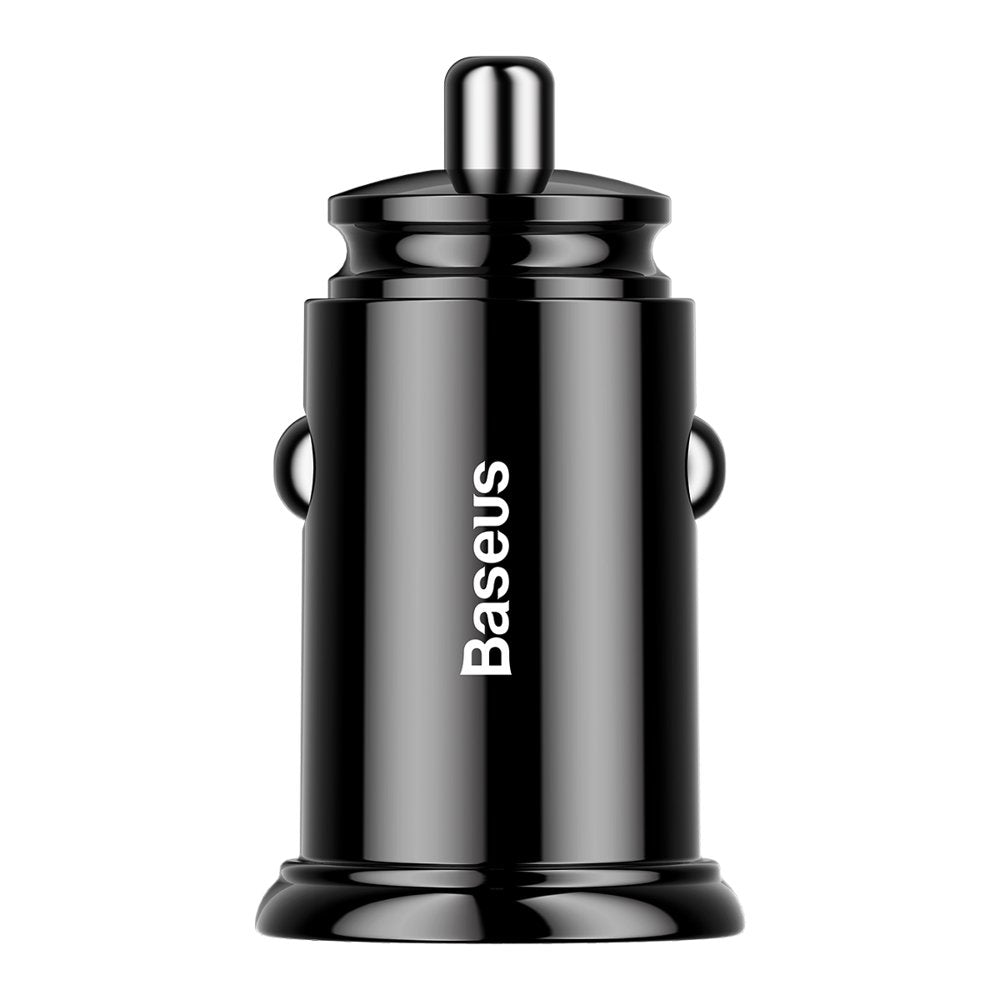 Baseus Circular smart biloplader 2x USB QC3.0 Hurtig opladning 3.0 SCP AFC 30W sort (CCALL-YD01)