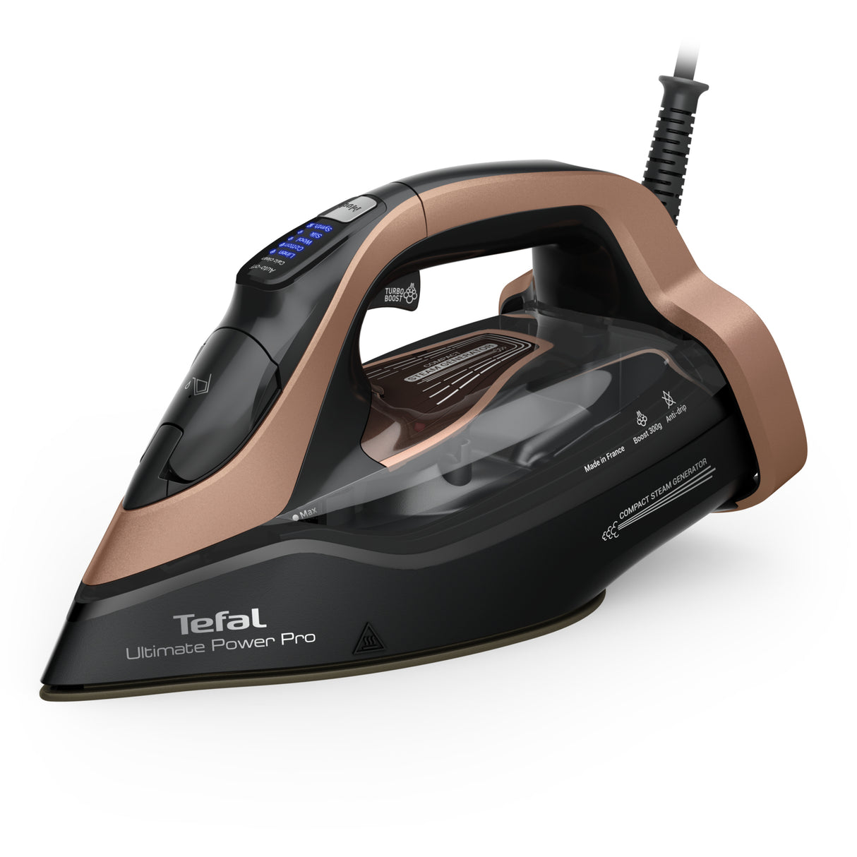Tefal Ultimate Power Pro FV9E50 Dampstrygejern 3200W Sort Brun