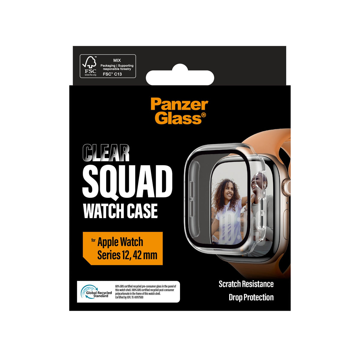 PanzerGlass Squad Watch Case Transparent Apple Watch Series 12 - 42mm