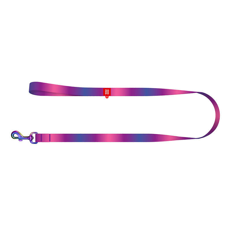 WAUDOG gradient nylon hundesnore, 20 mm bred, 122 cm lang, lilla