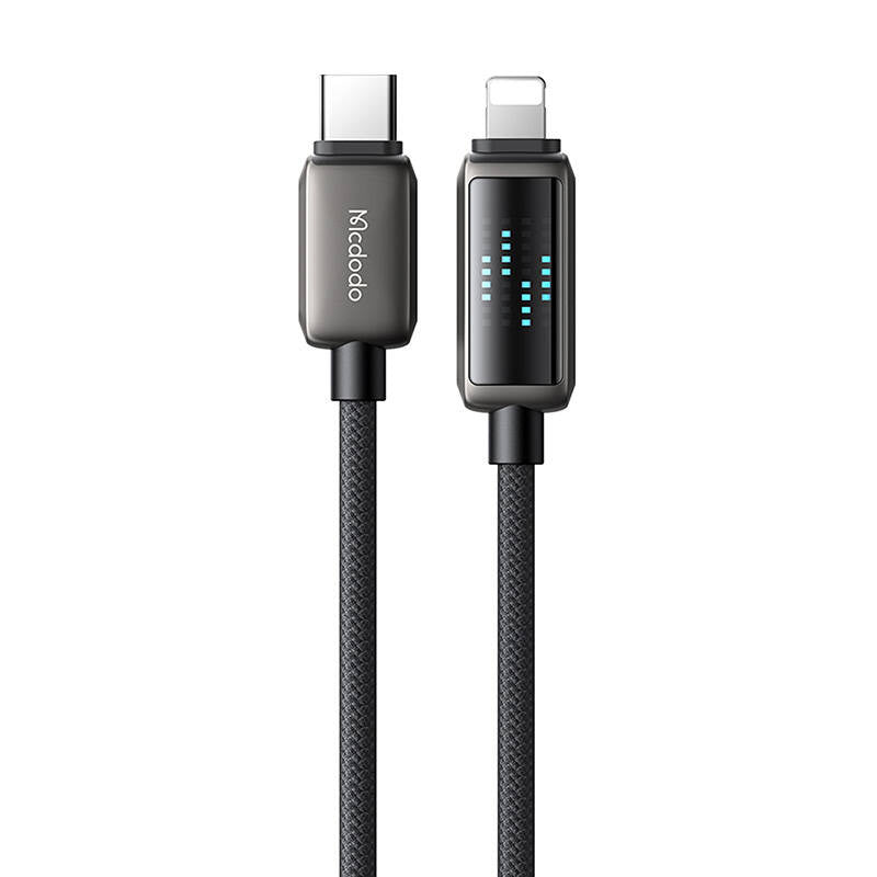 Mcdodo CA-2630 USB-C til Lightning kabel, 36W, LED-skærm, 1.2m