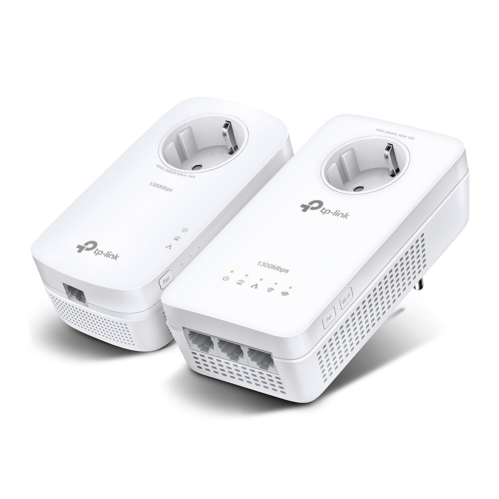 TP-Link TL-WPA8631P KIT Power Line netværksadapter 300 Mbit/s Ethernet LAN Wi-Fi Hvid 2 stk